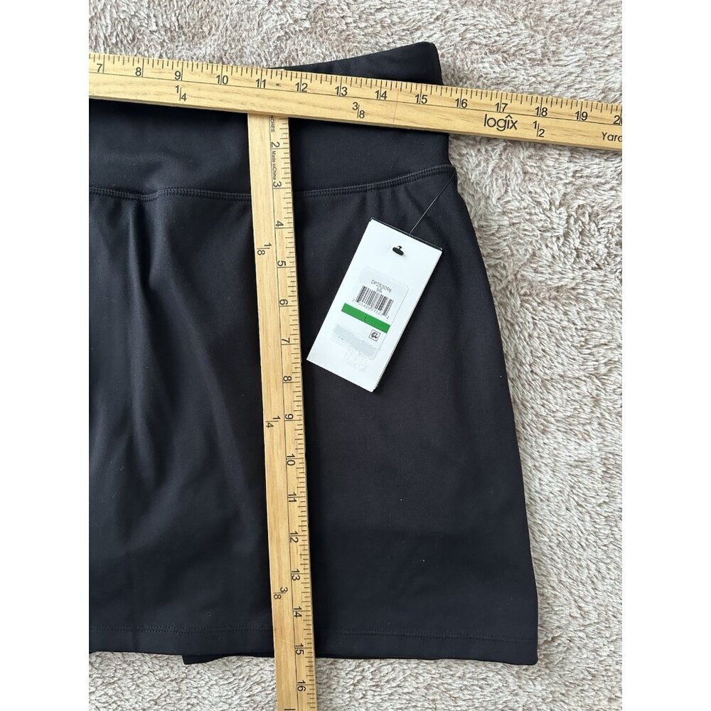 Dkny Sport Women's Balance Supersoft Compression Skort Black New - Picture 9 of 10